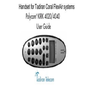 Tadiran HANDSET SET Z-4040 Part No. 77450934040